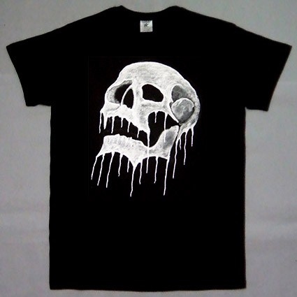 teschio skull dipinto a mano