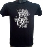 t shirt musica sax